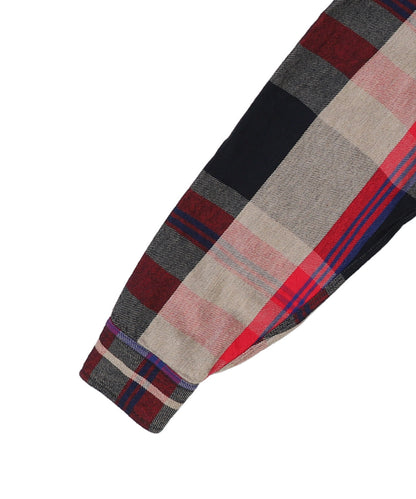 Uneven Plaid Shirt(LADIES)