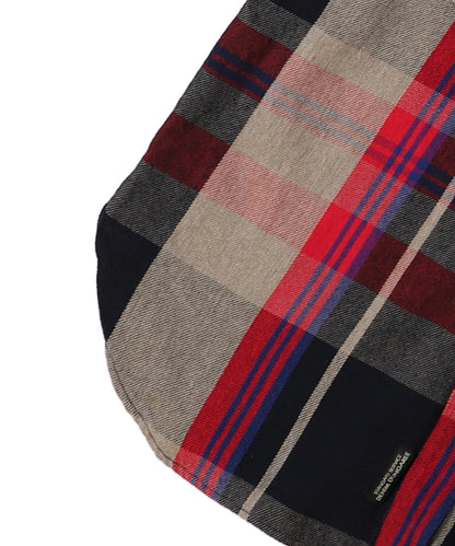 Uneven Plaid Shirt(LADIES)