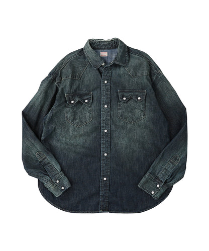 8oz Denim Western Shirt(LADIES)