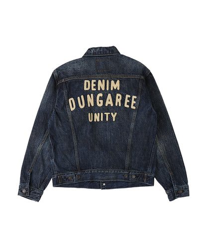 Airy Denim Embroidered Jacket(LADIES)