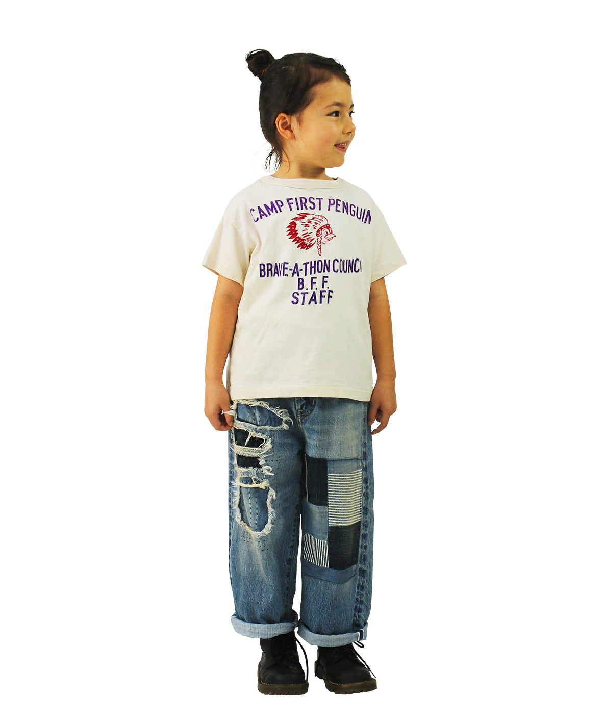 Vintage Cotton Jersey BRAVE Tee
