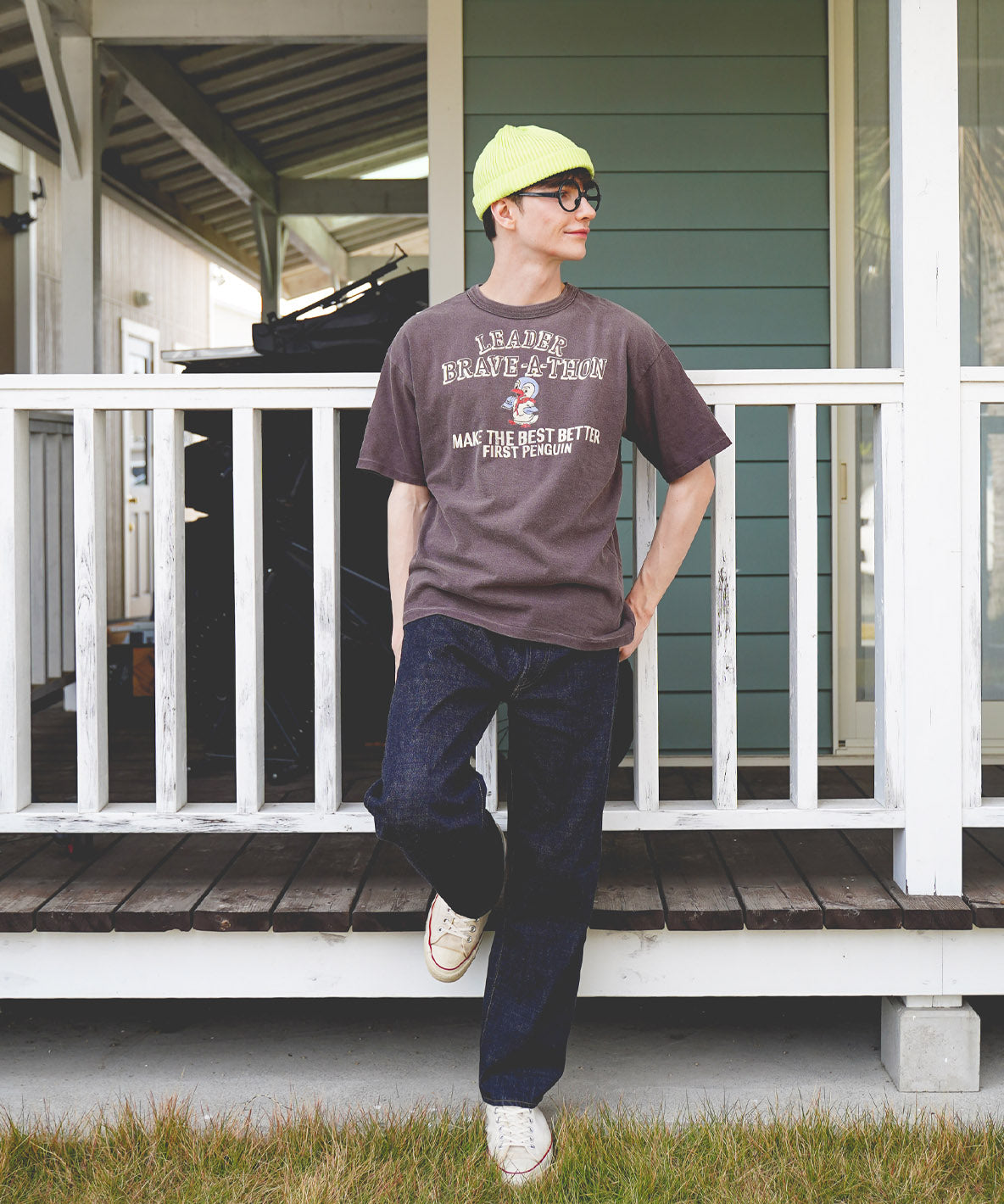 Vintage Cotton Jersey PENNIE LEADER Tee(MENS)