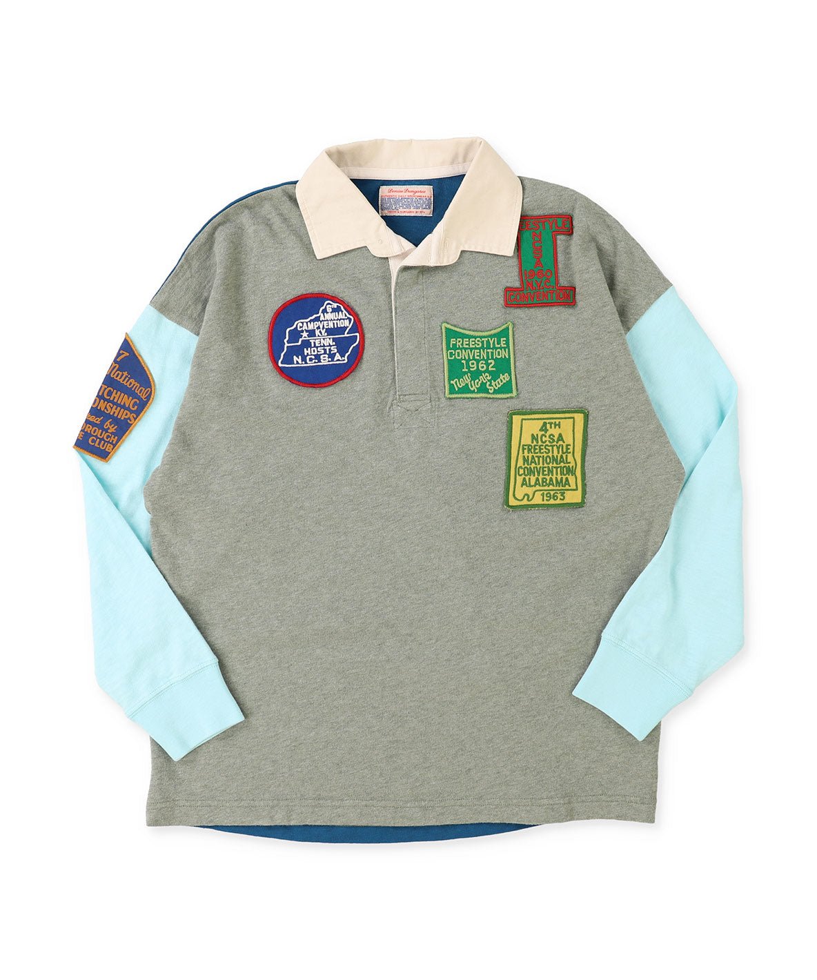 Patch Long Sleeve Rugger Shirt(LADIES)