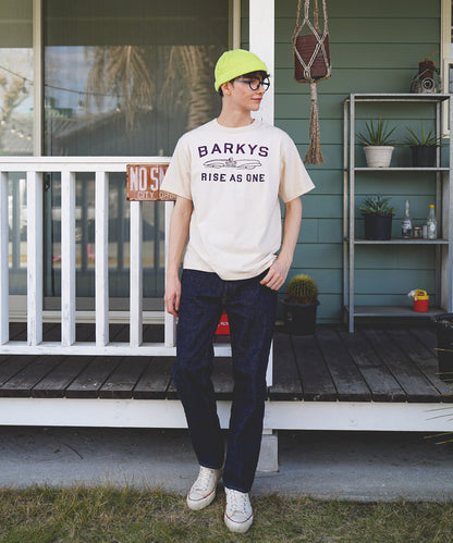 Vintage Cotton Jersey BARKYS Tee(MENS)