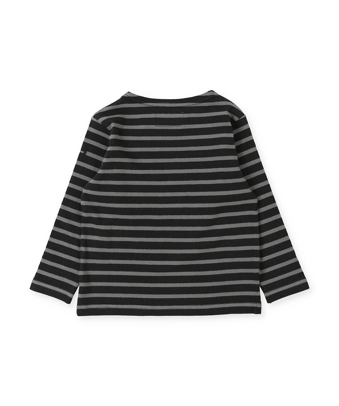 Striped Cotton Jersey Boat-neck Long Sleeve Tee