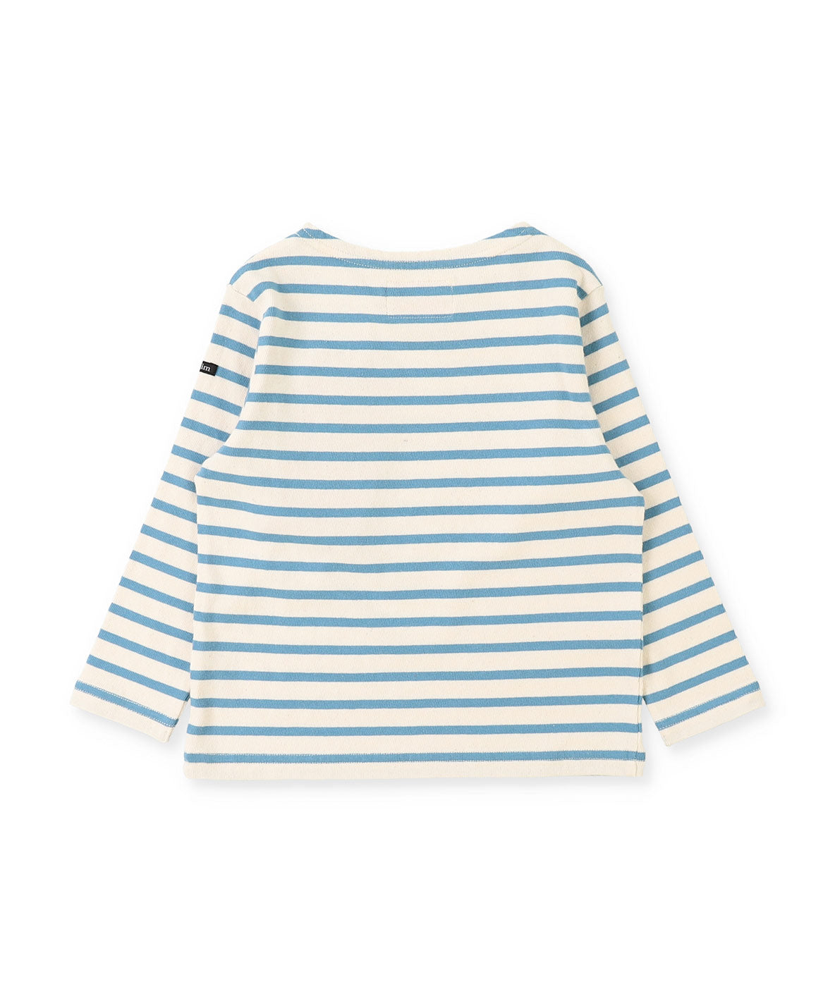 Striped Cotton Jersey Boat-neck Long Sleeve Tee