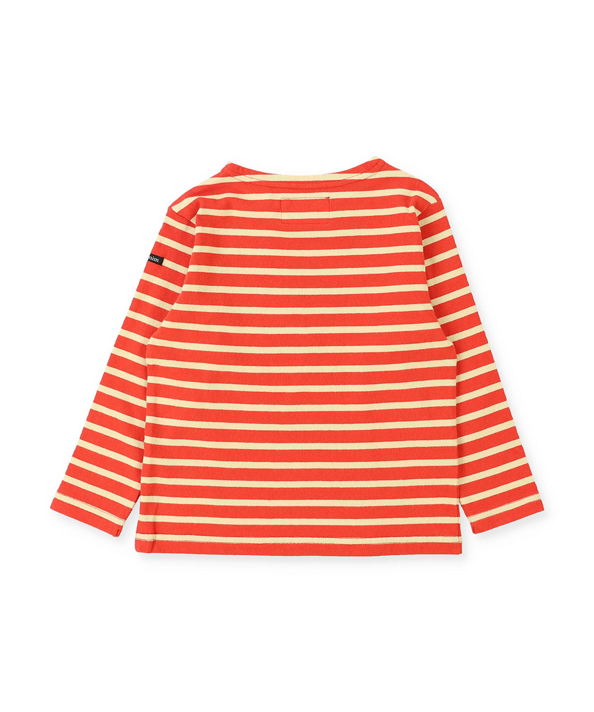 Striped Cotton Jersey Boat-neck Long Sleeve Tee