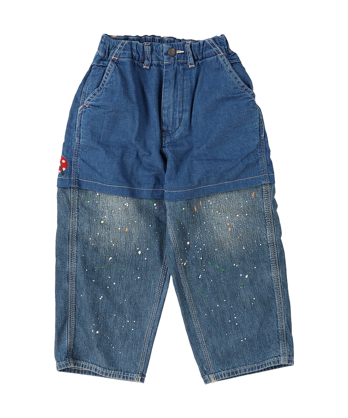 Denim Switched Design Pants