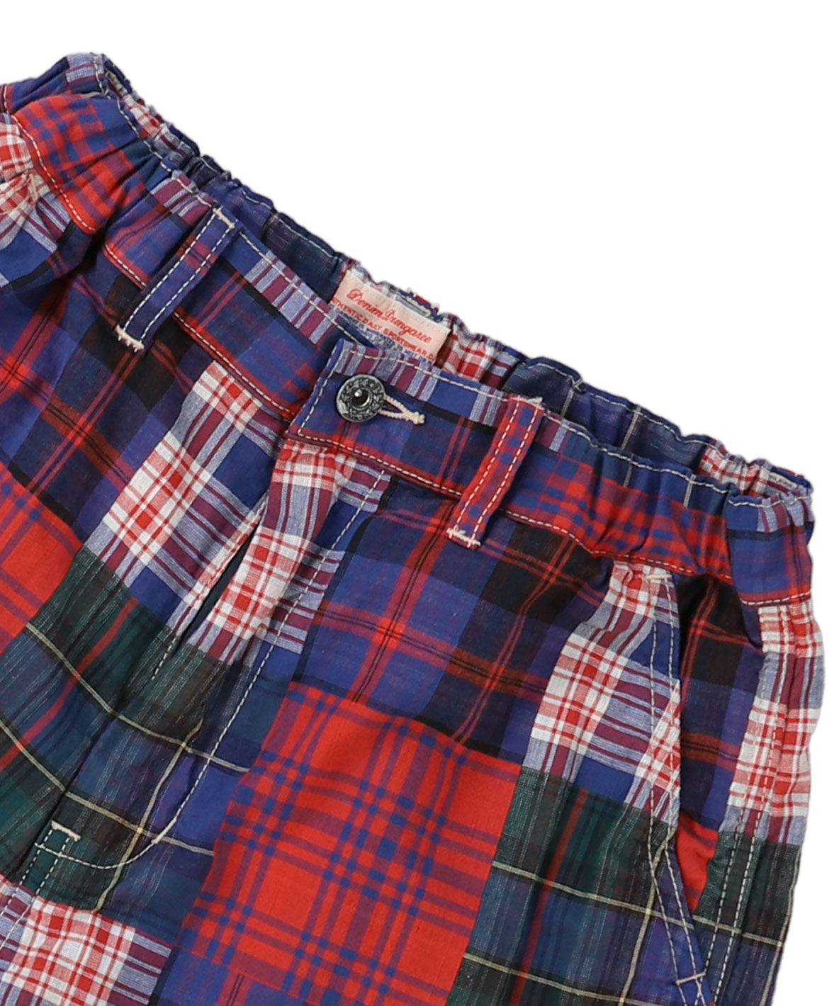 Double Cloth Patchwork Shorts(LADIES)