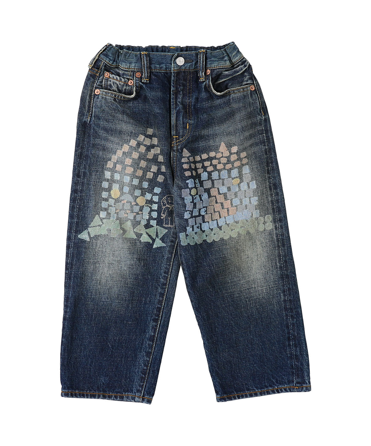 12oz HOME MADE Denim Printed Long Pants