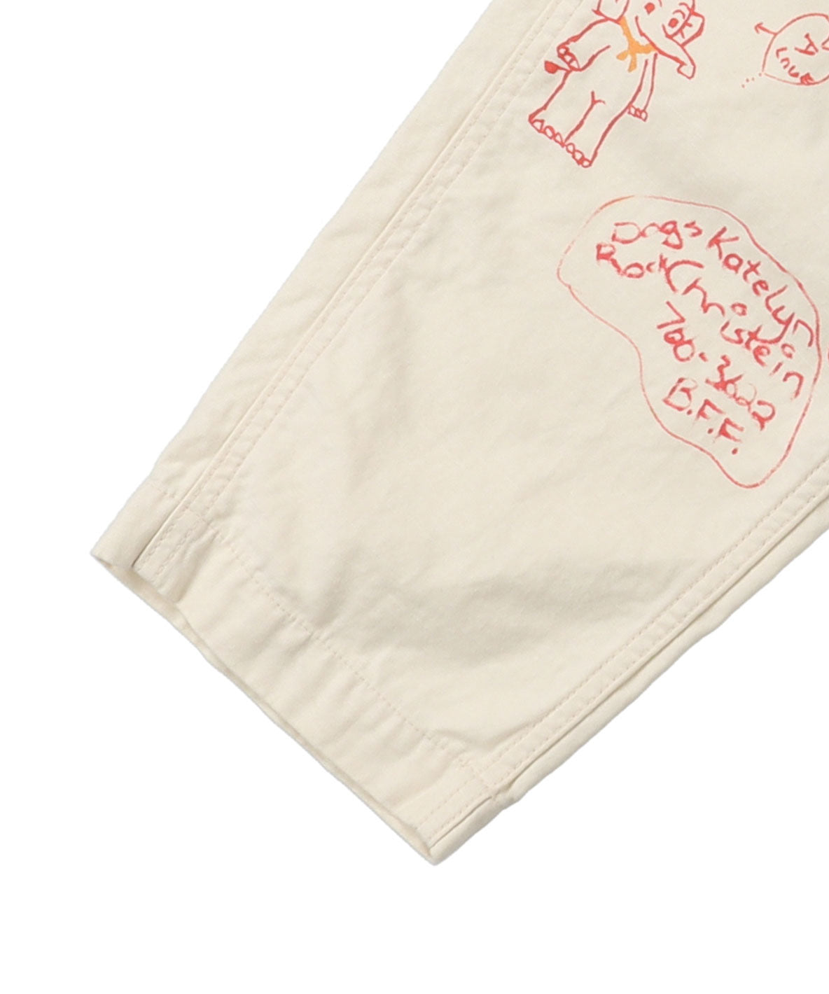 Military Backsatin Scribble Pants