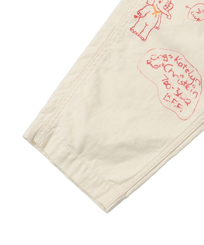 Military Backsatin Scribble Pants