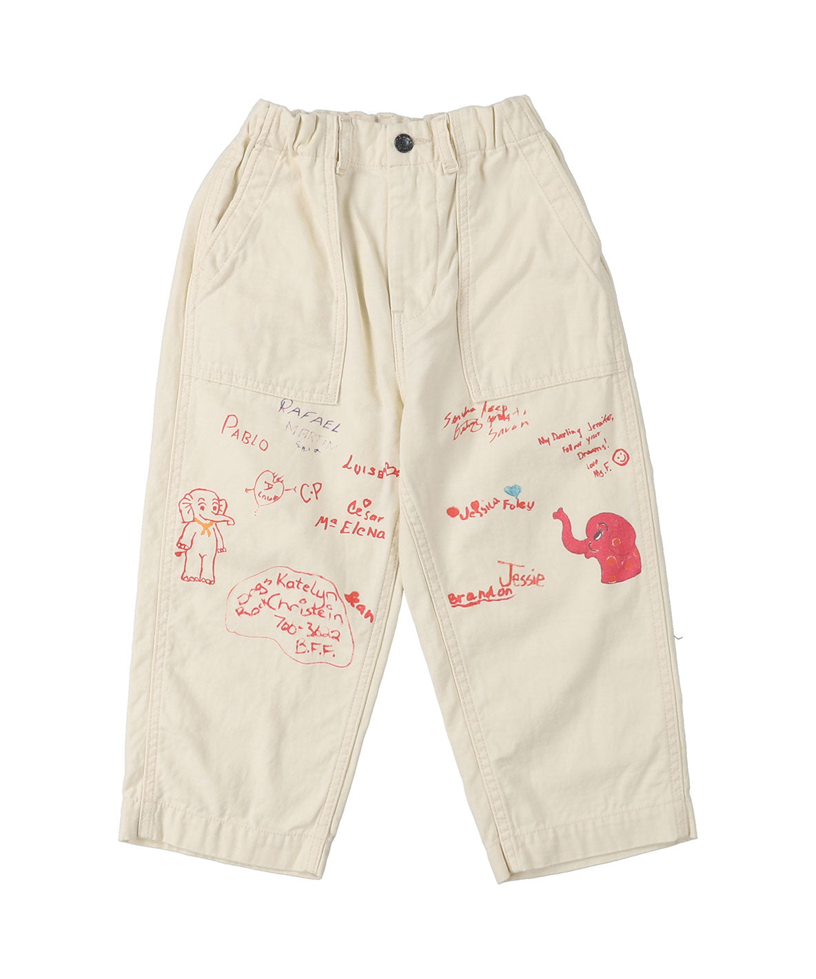 Military Backsatin Scribble Pants