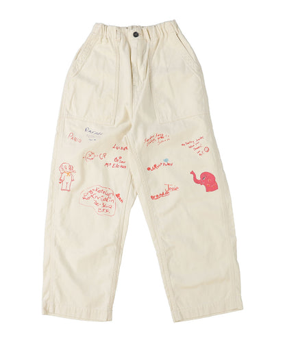 Military Backsatin Scribble Pants(LADIES)