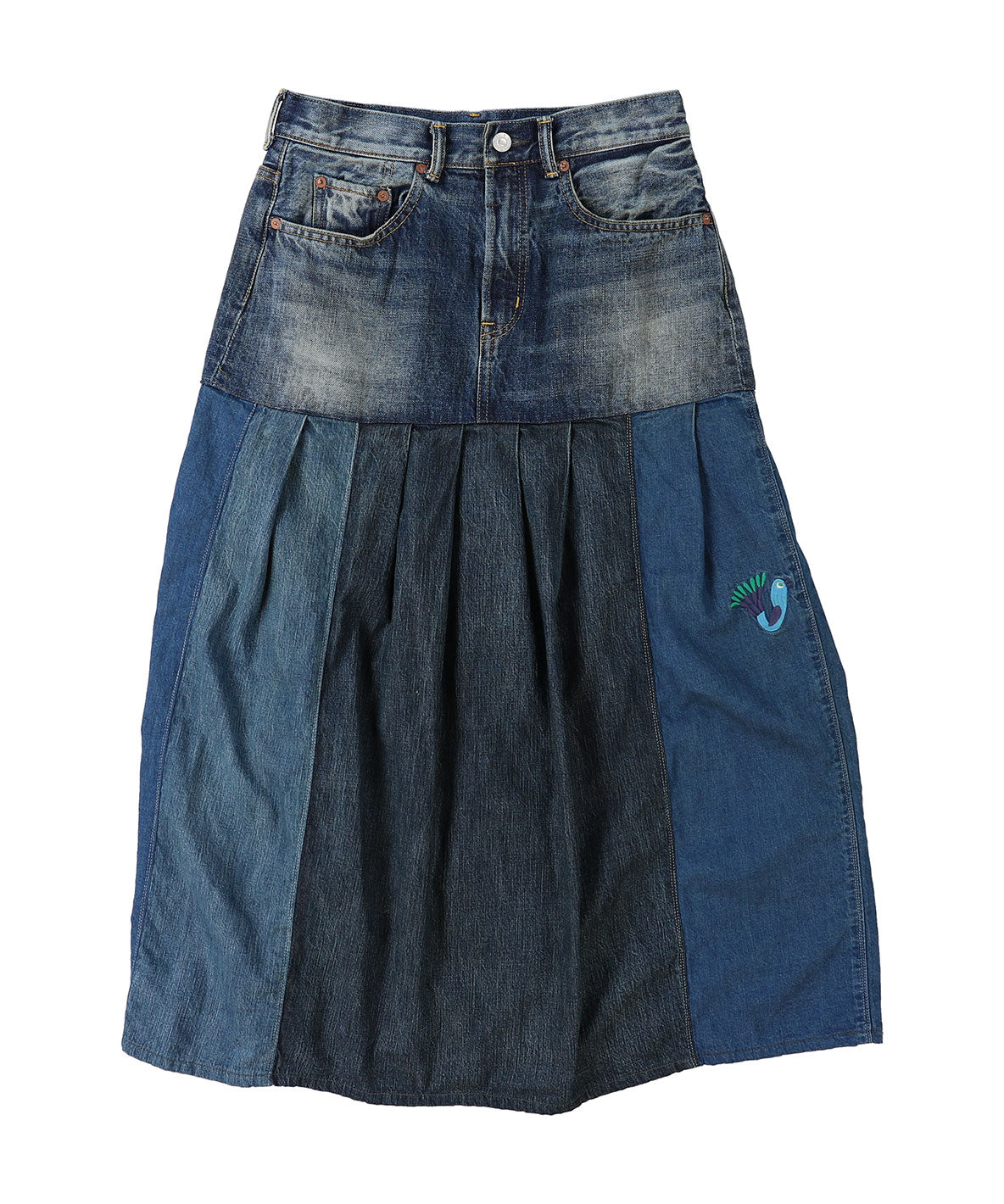 12oz HOME MADE Denim Remake Skirt(LADIES)