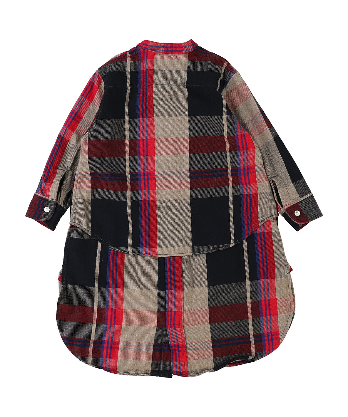 Uneven Plaid Dress