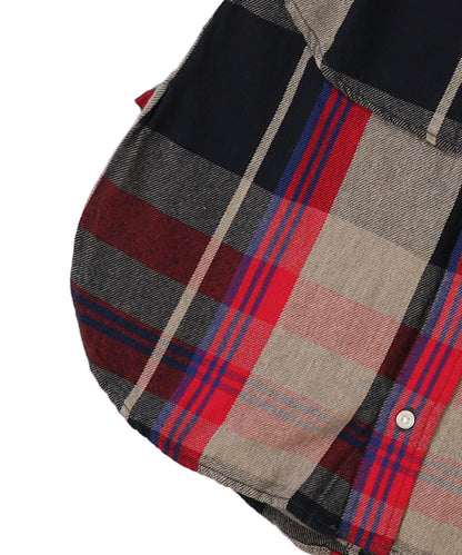 Uneven Plaid Dress
