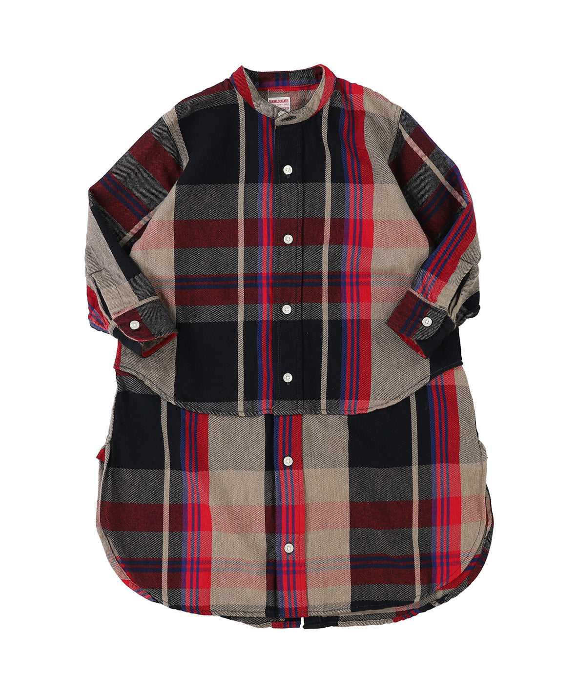 Uneven Plaid Dress