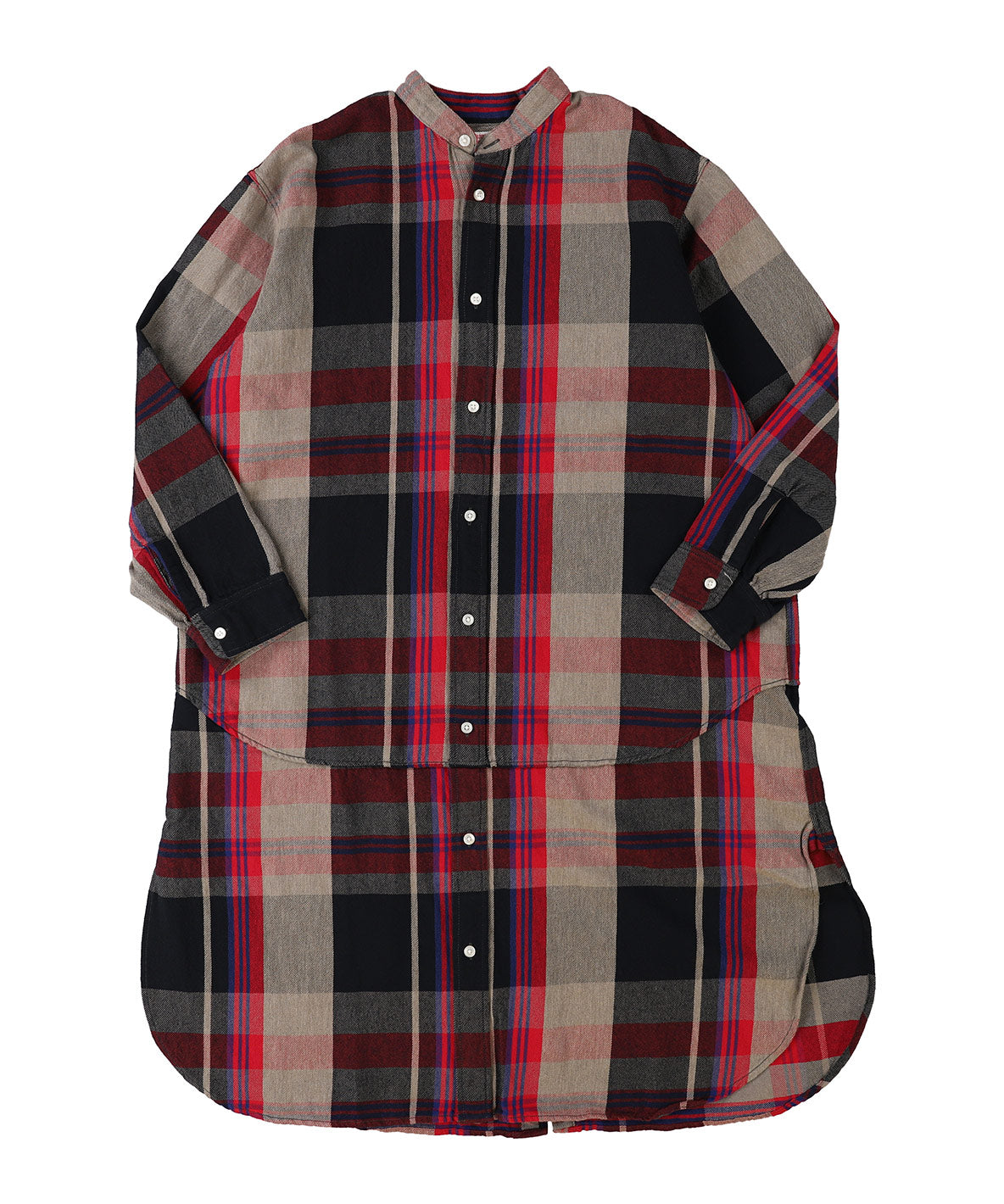 Uneven Plaid Dress(LADIES)