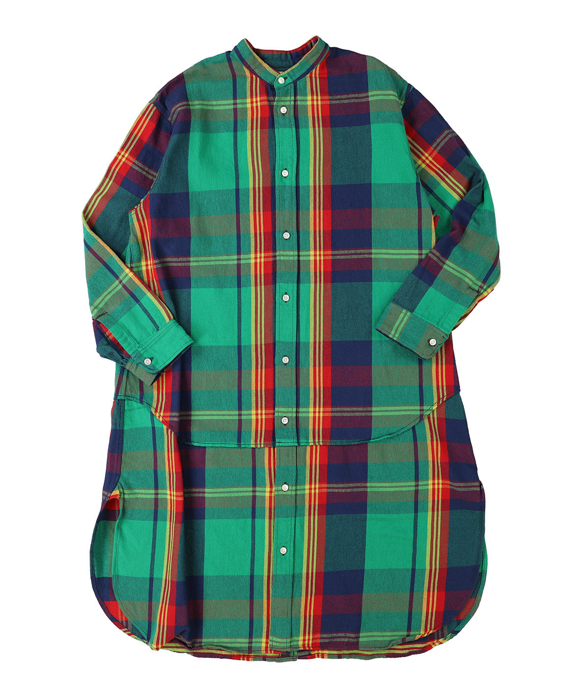 Uneven Plaid Dress(LADIES)