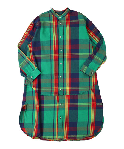 Uneven Plaid Dress(LADIES)