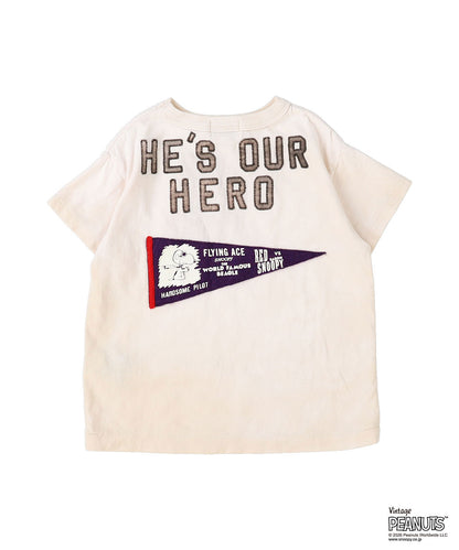 Vintage Cotton Jersey SNOOPY HERO Tee