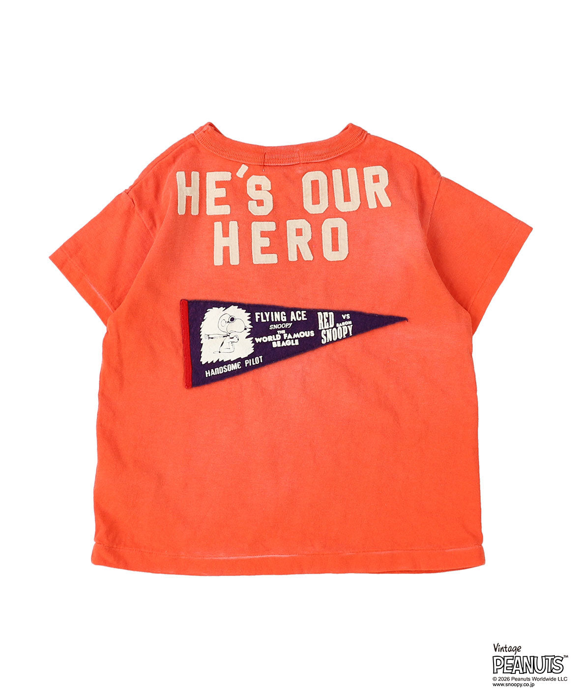 Vintage Cotton Jersey SNOOPY HERO Tee