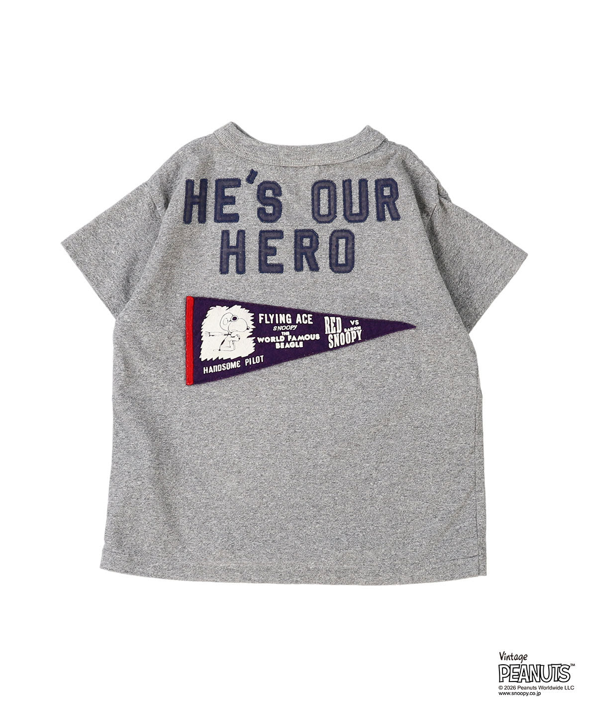 Vintage Cotton Jersey SNOOPY HERO Tee