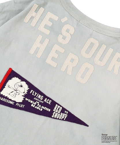 Vintage Cotton Jersey SNOOPY HERO Tee(LADIES)