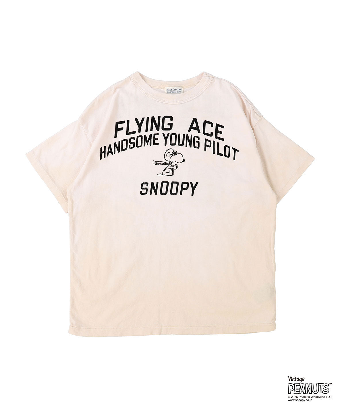 Vintage Cotton Jersey SNOOPY HERO Tee(LADIES)