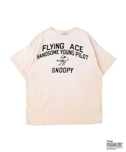 Vintage Cotton Jersey SNOOPY HERO Tee(LADIES)