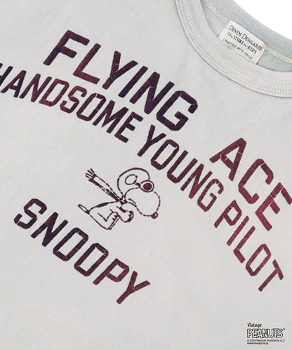 Vintage Cotton Jersey SNOOPY HERO Tee(MENS)