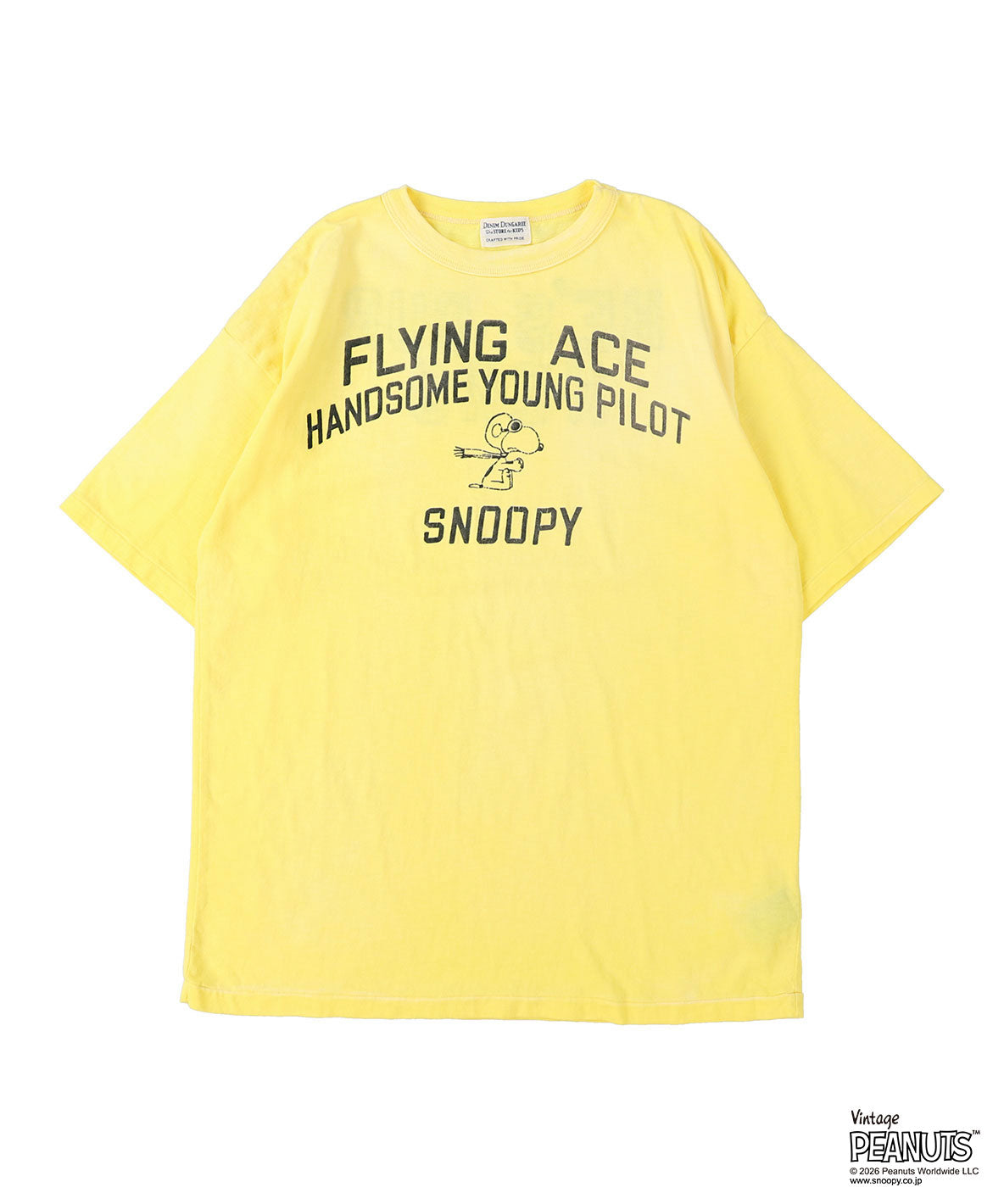 Vintage Cotton Jersey SNOOPY HERO Tee(MENS)
