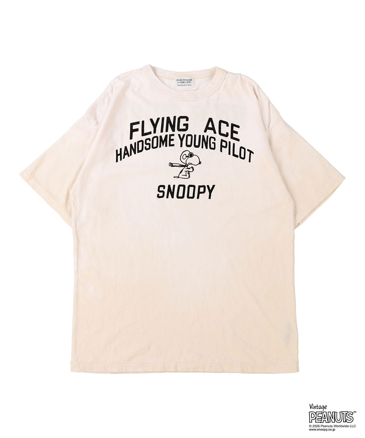 Vintage Cotton Jersey SNOOPY HERO Tee(MENS)