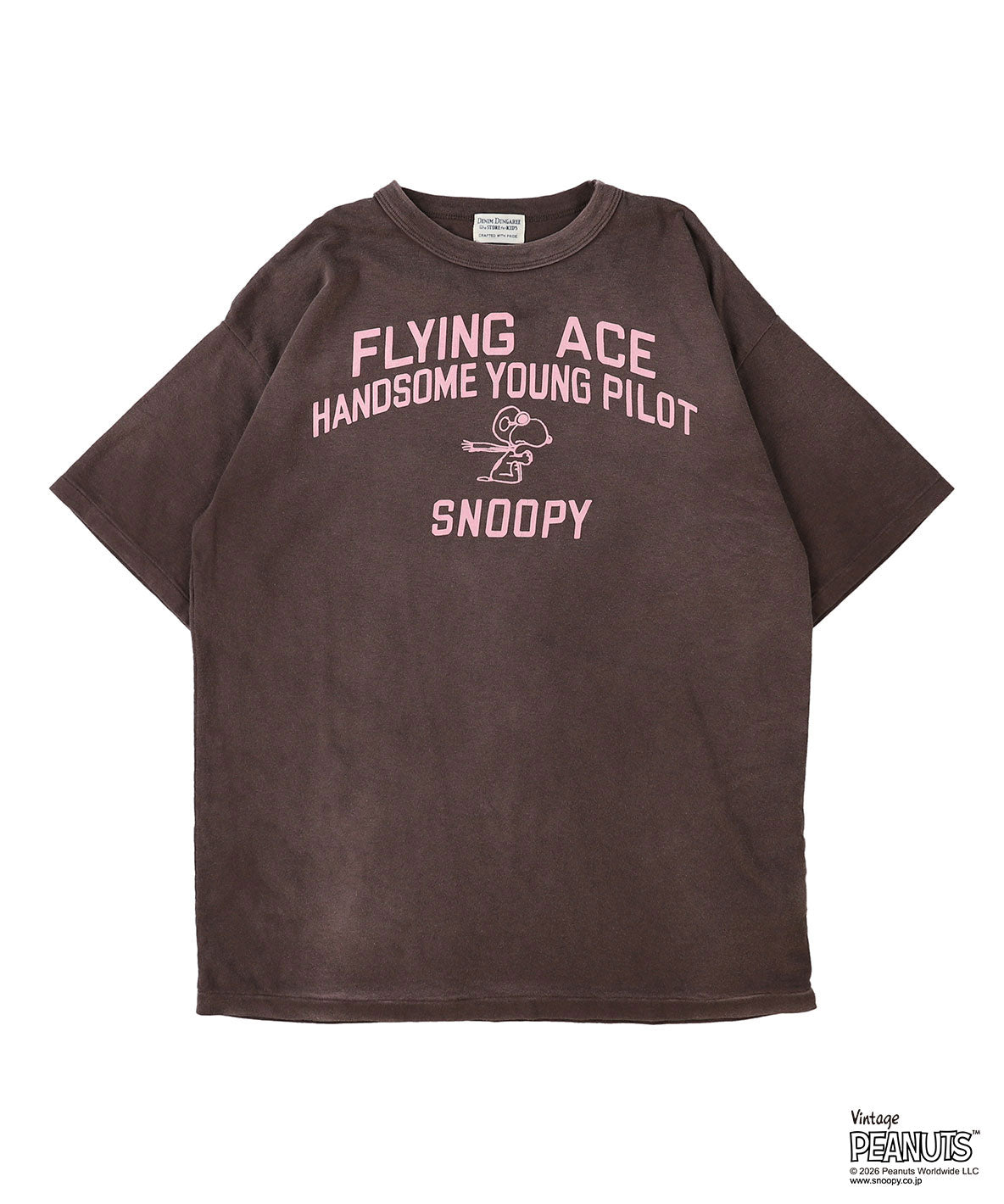 Vintage Cotton Jersey SNOOPY HERO Tee(MENS)