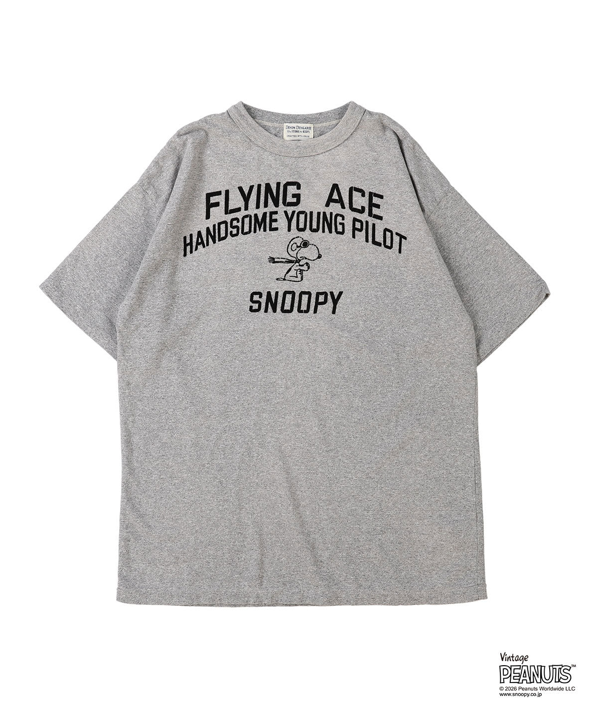 Vintage Cotton Jersey SNOOPY HERO Tee(MENS)