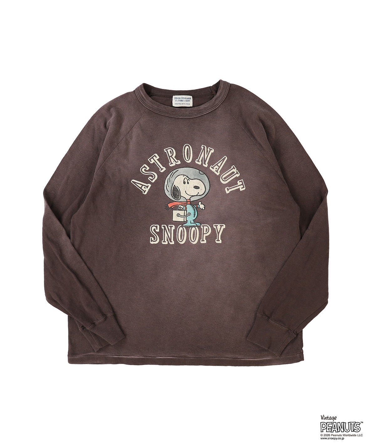 Vintage Cotton Jersey SNOOPY ASTRONAUT Tee(LADIES)