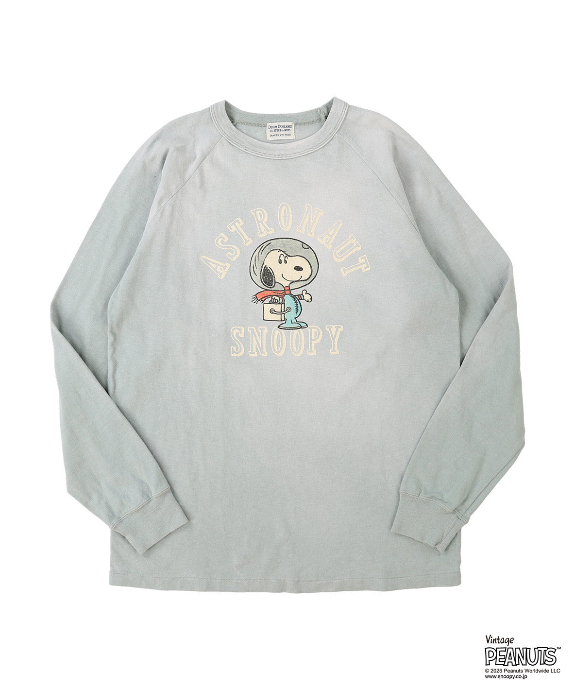 Vintage Cotton Jersey SNOOPY ASTRONAUT Tee(MENS)
