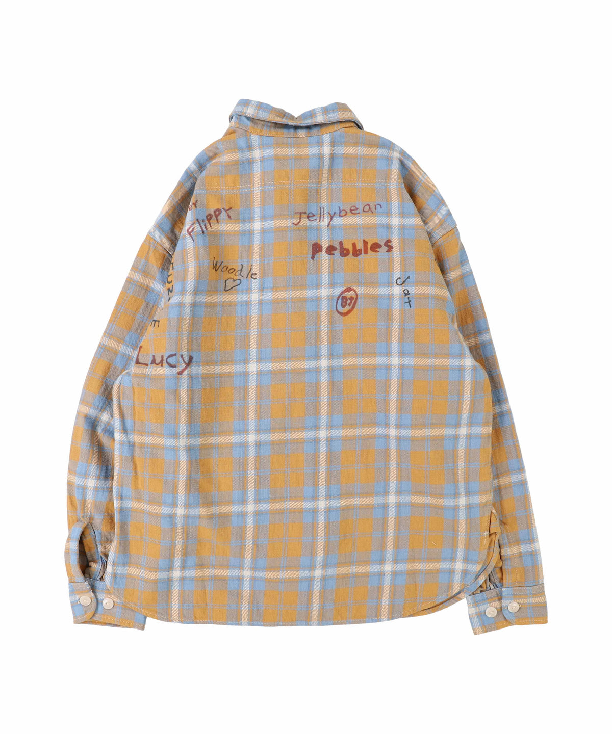 Plaid Scribble Shirt(LADIES)