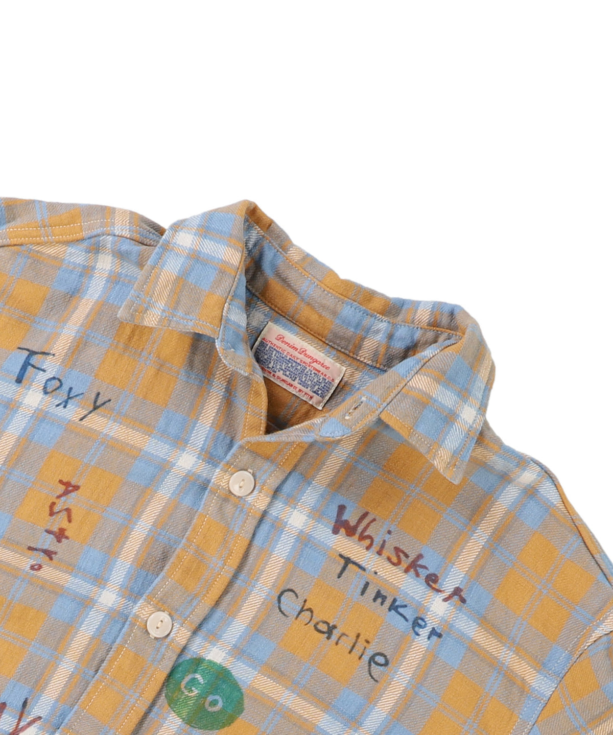 Plaid Scribble Shirt(LADIES)