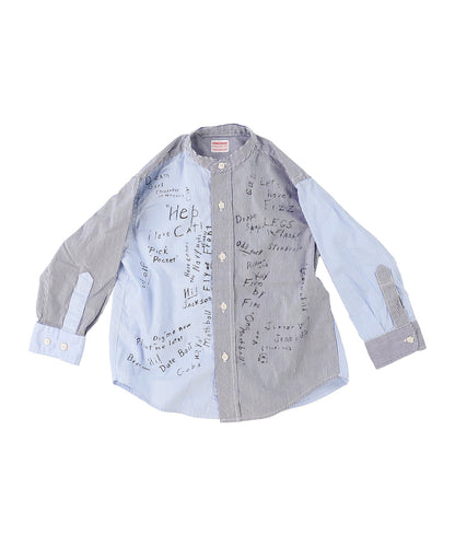 London Striped Scribble Shirt(MENS)