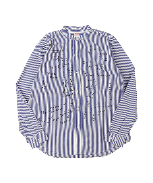 London Striped Scribble Shirt(MENS)
