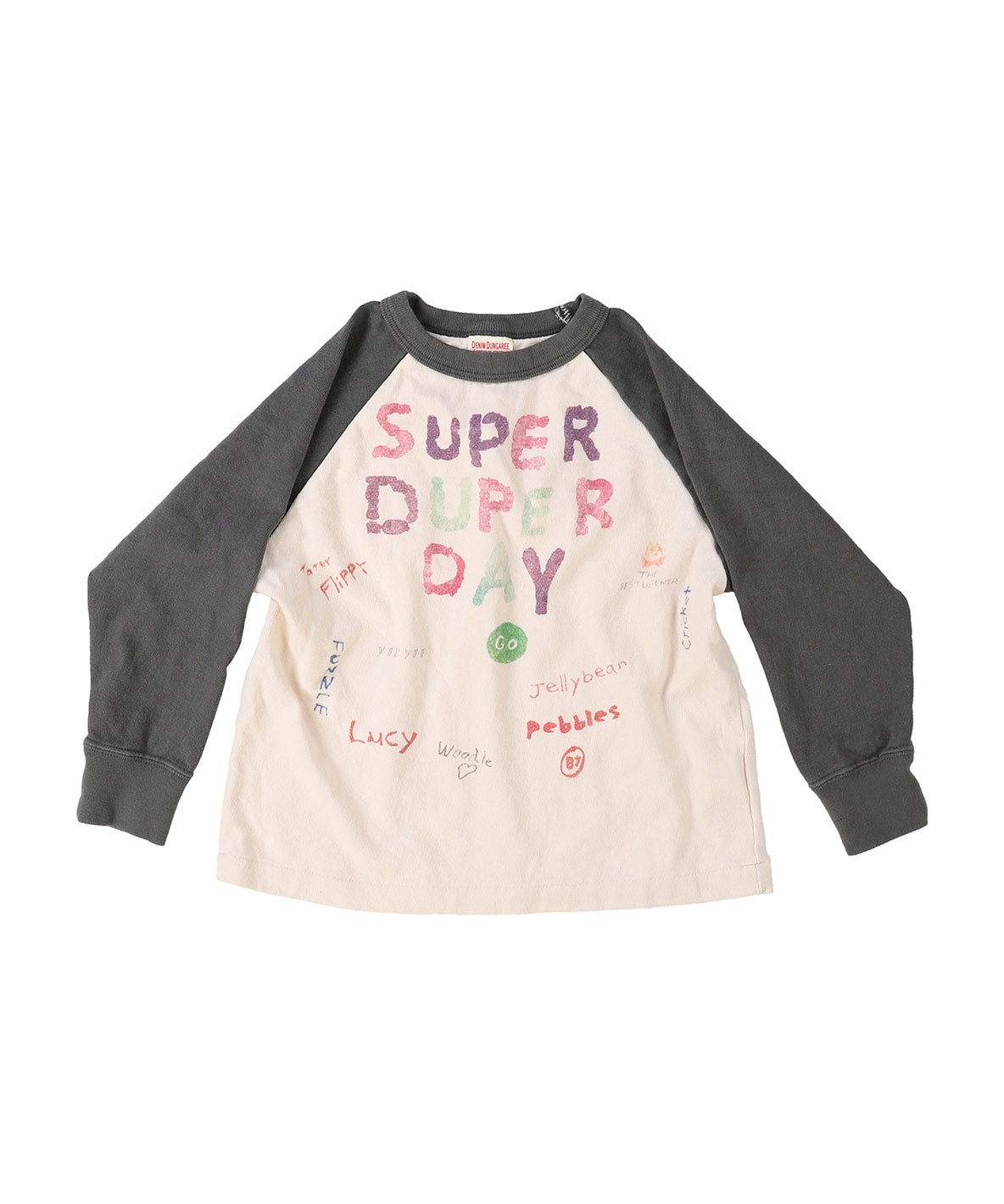 Vintage Cotton Jersey Scribble L/S Tee