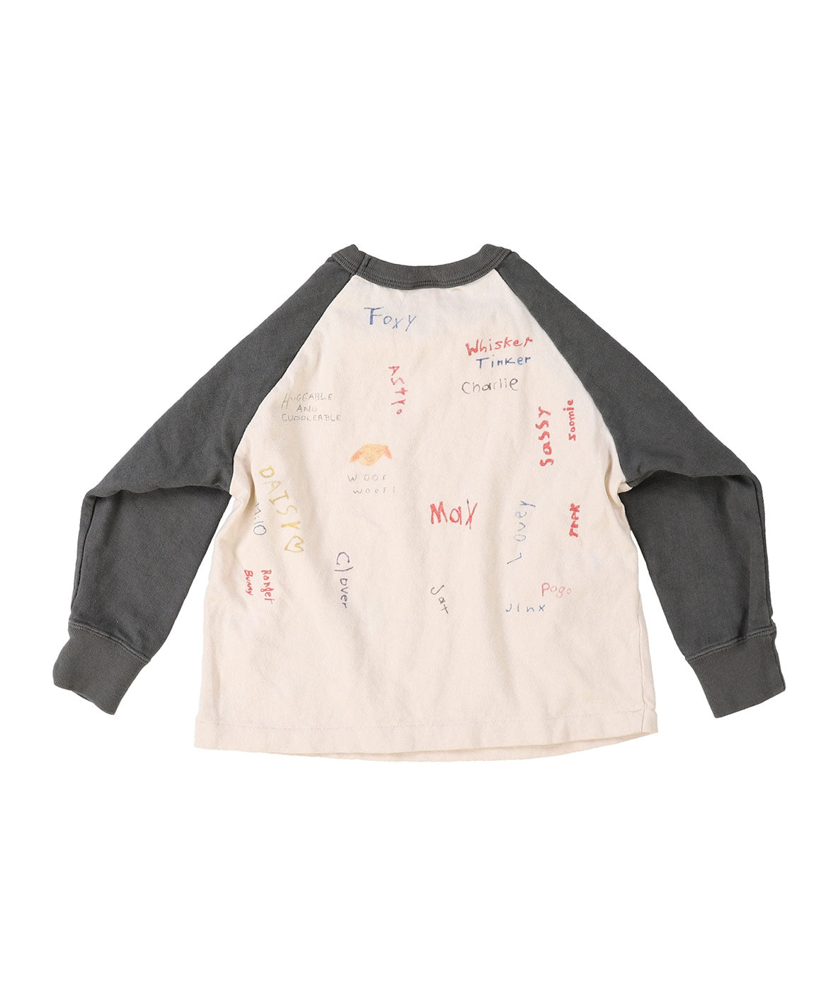 Vintage Cotton Jersey Scribble L/S Tee