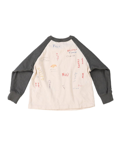Vintage Cotton Jersey Scribble L/S Tee