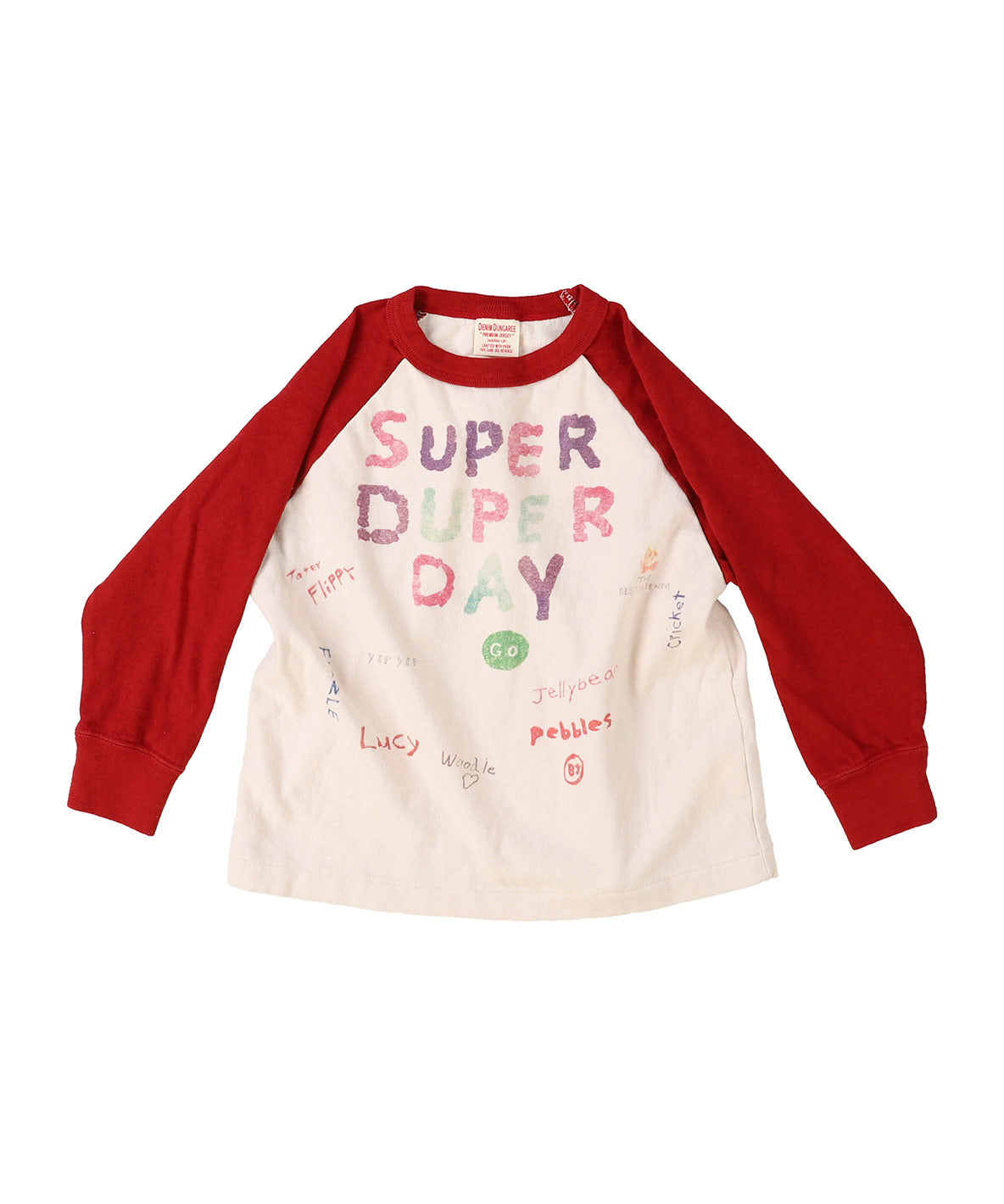 Vintage Cotton Jersey Scribble L/S Tee