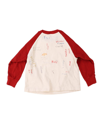 Vintage Cotton Jersey Scribble L/S Tee