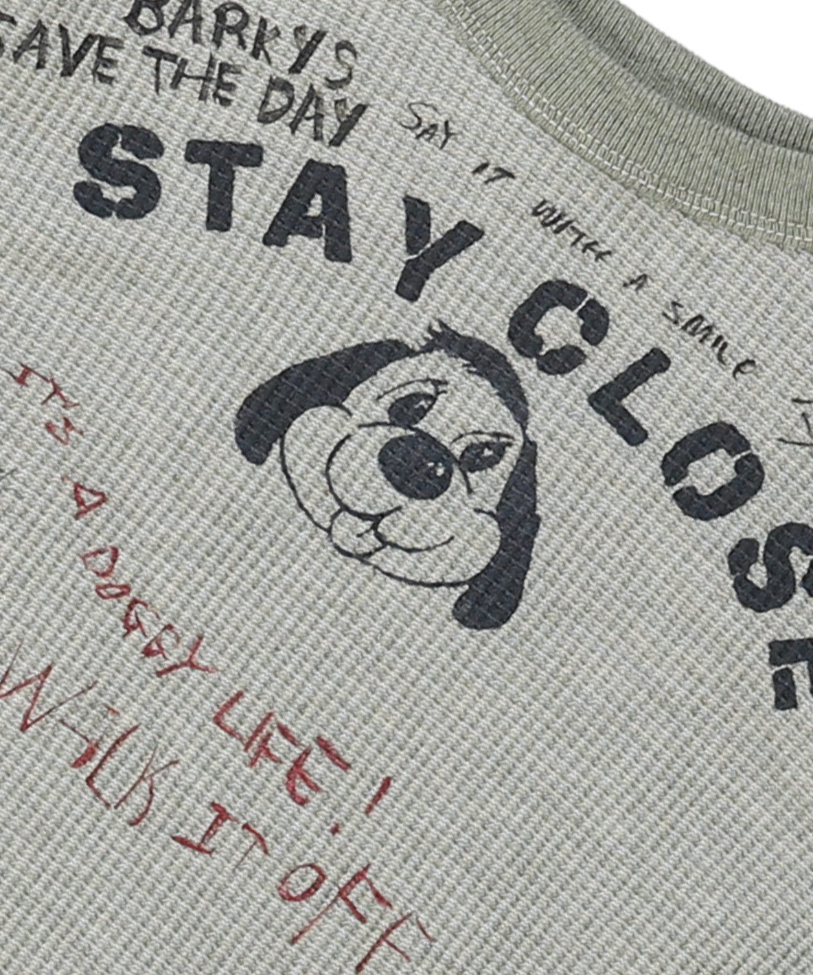 Scribble Waffle L/S Tee