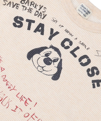 Scribble Waffle L/S Tee(LADIES)