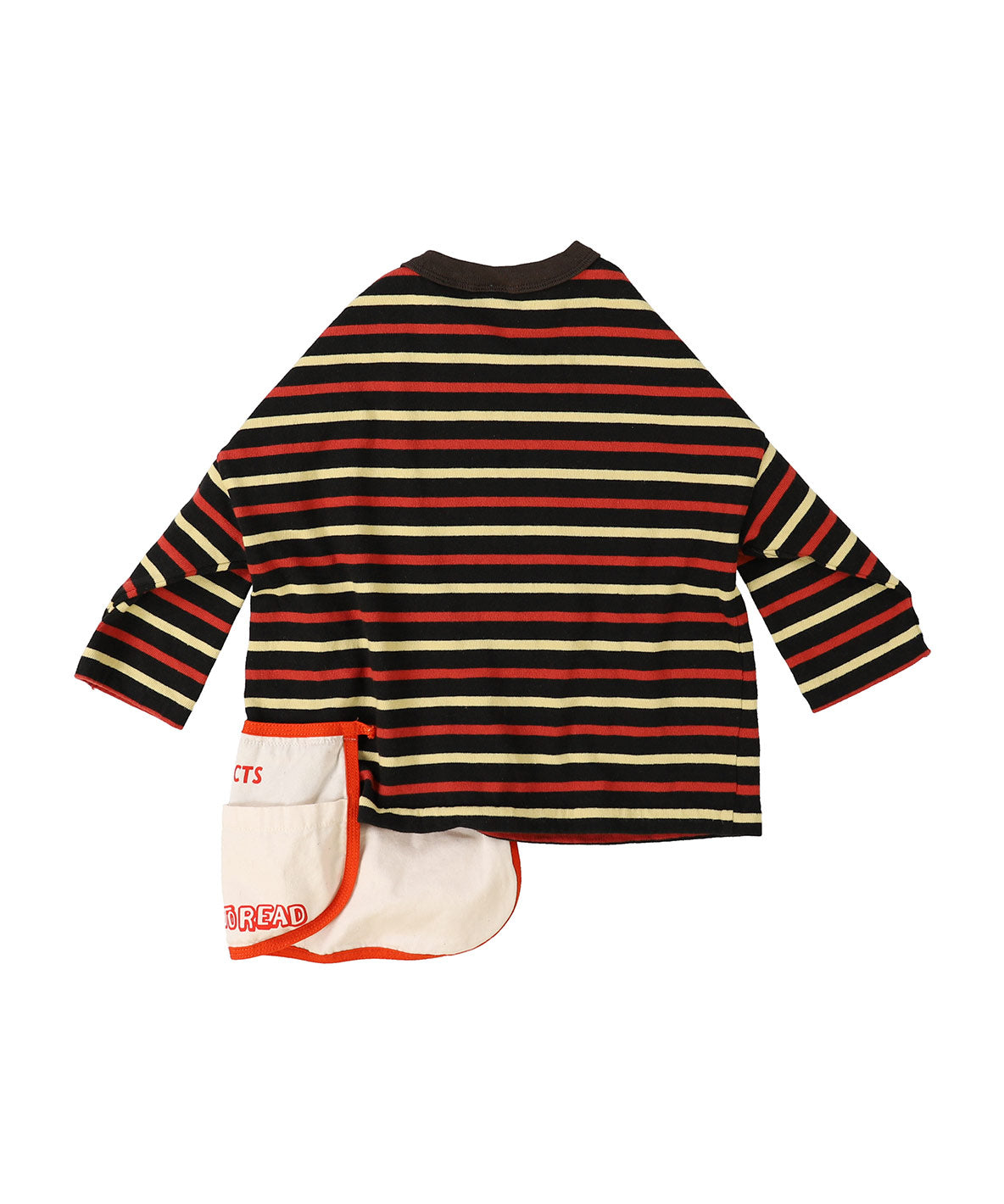 Striped Cotton Jersey Apron L/S Tee